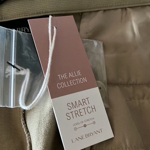 NWT Lane Bryant The Allie Crop Khaki Pants Size 28 - Picture 12 of 14